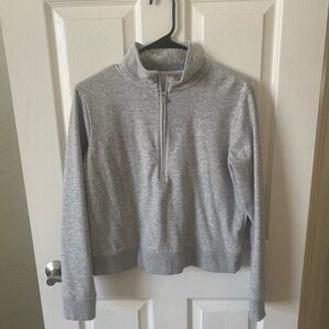 Travis Mathew Cloud Gray Quarter-Zip Sweater
